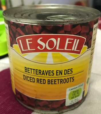Betteraves en dés