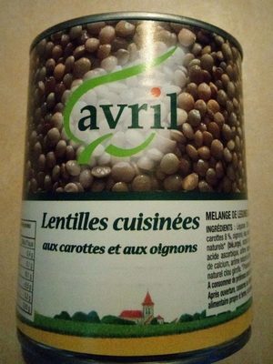 Lentilles cuisinées aux carottes et aux oignons