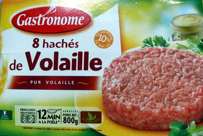 Gastronome hachés de volaille front packaging