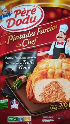 Les pintades farcies du chef front packaging
