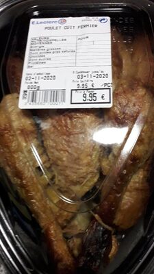 Poulet cuit fermier