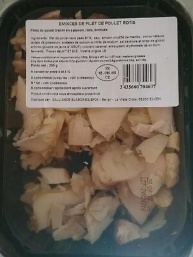 Émincés de Poulet Grillé