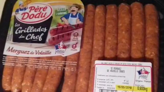 Les grillades du chef merguez de volaille