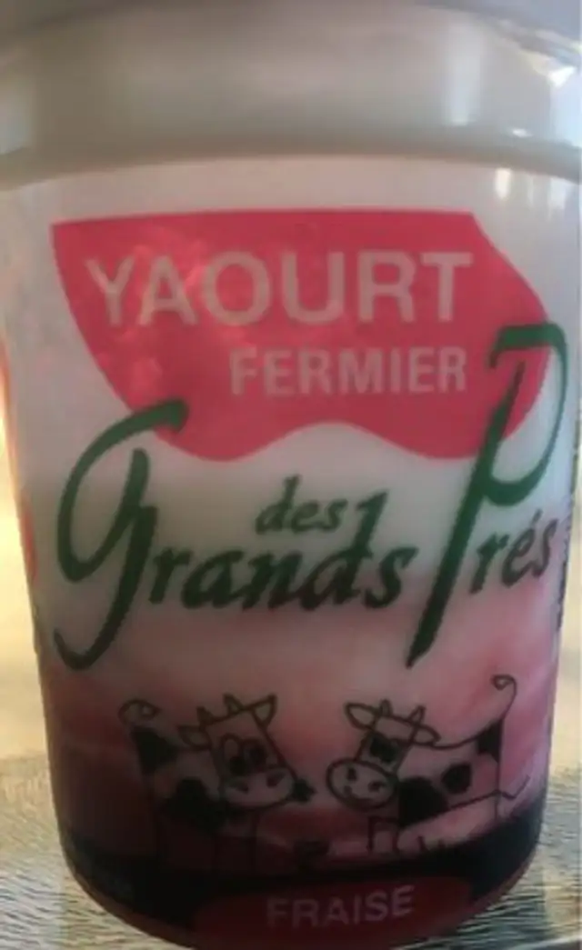 Yaourt fermier fraise