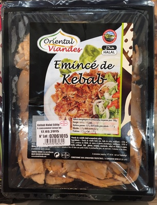 Emincé de Kebab front packaging