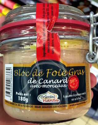Bloc de Foie Gras de Canard avec morceaux (30%) front packaging