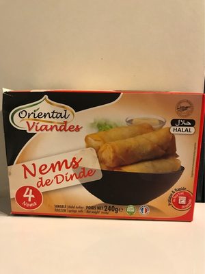 Nems de dinde front packaging