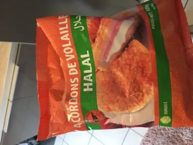 Cordon bleu ingredients label