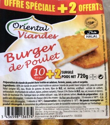 Burger de poulet