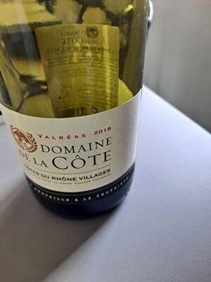 Valréas 2018 Domaine de la Côte