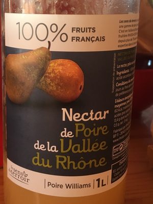 Nectar de poire de la vallée du Rhone front packaging