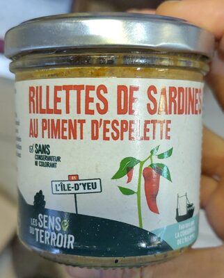 Rillettes de sardines au piment d'Espelette