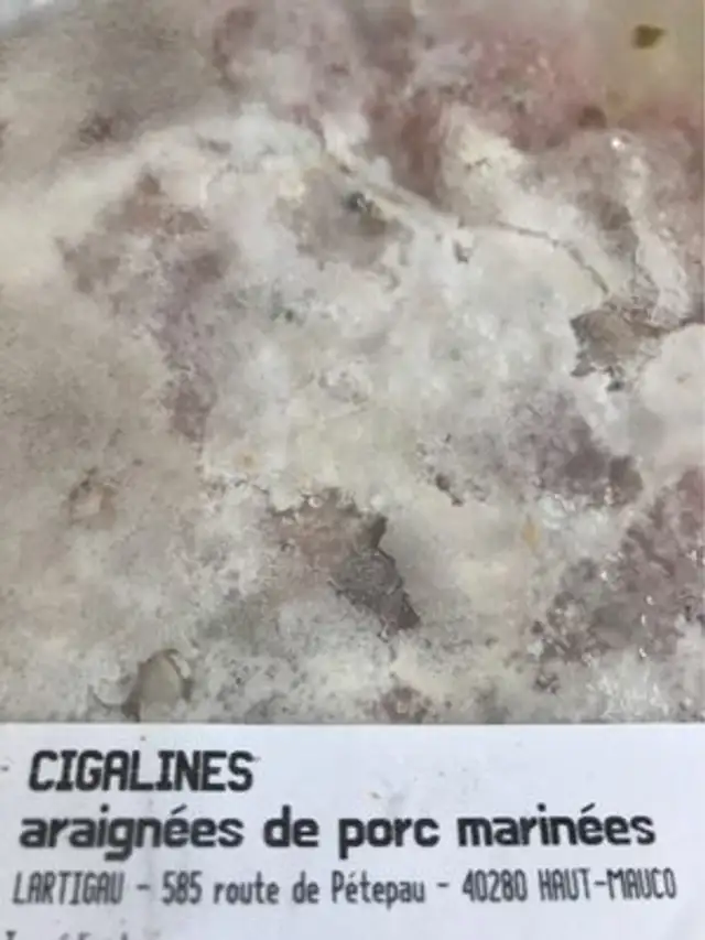 Araignees de porc marinees