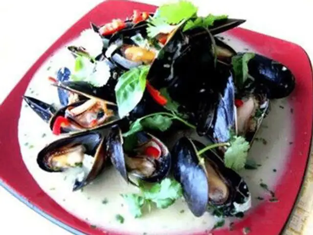 Moules au basilic