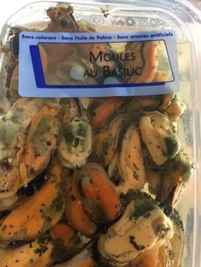 Moules au basilic nutrition facts table