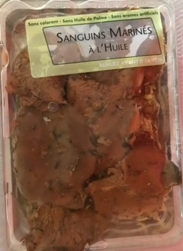 Sanguin marinés à l'huile