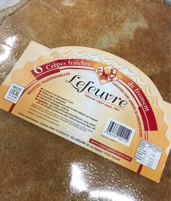6 Crêpes Fraîches de Froment