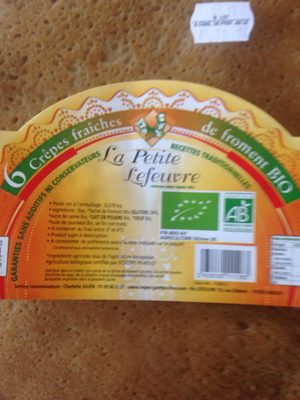 Crêpes Fraîches de Froment Bio