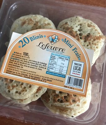 20 mini blinis frais
