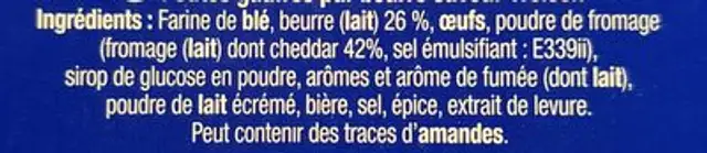 Les apérigaufres ingredients label