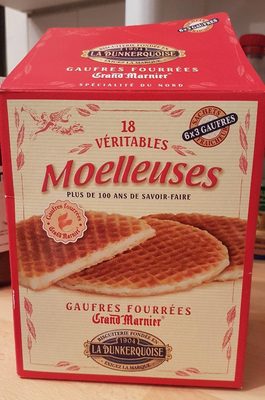 Véritables gaufres moelleuses fourrées Grand Marnier