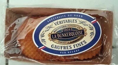 Gaufres fines pour beurre front packaging