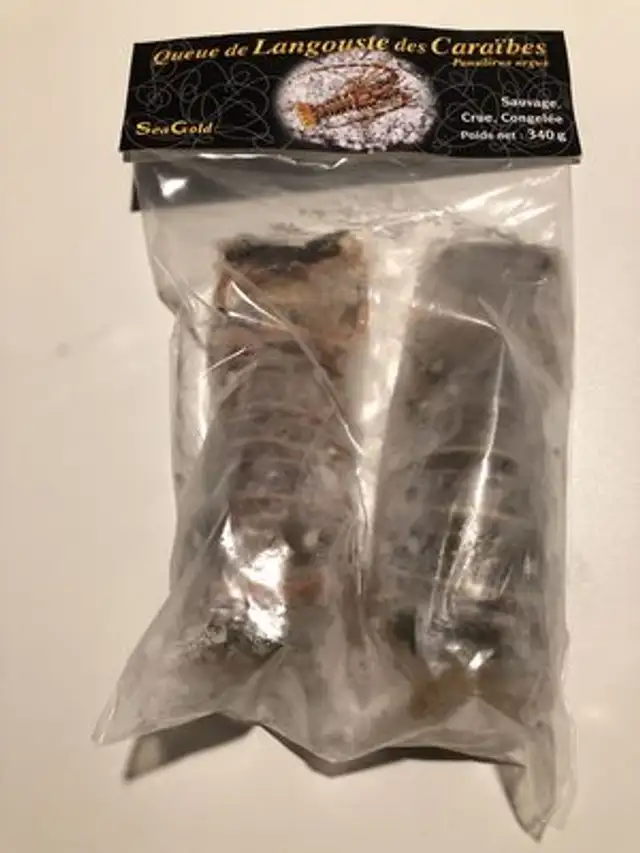 Queues de langouste d'Atlantique centre ouest, 2 pieces
