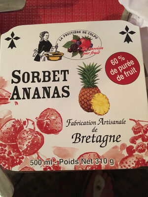 Sorbet ananas front packaging