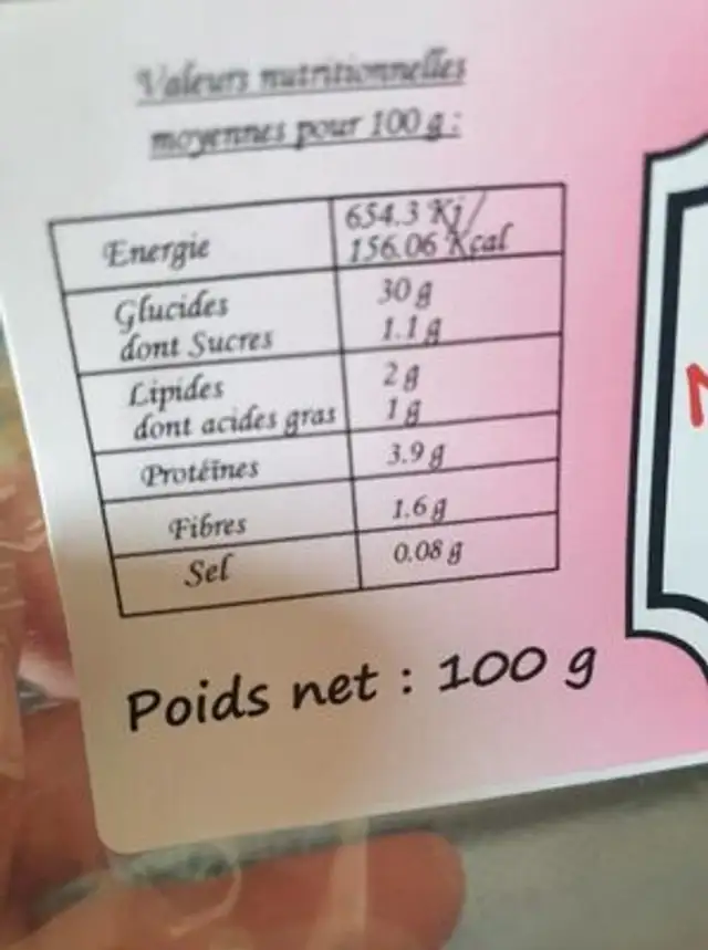 Galetez apero breizh nutrition facts table