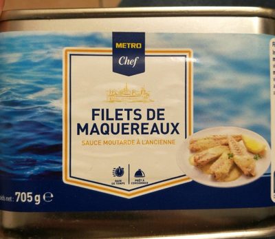 Filets de maquereaux sauce moutarde à l'ancienne front packaging
