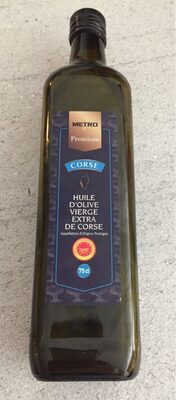 Huile d'olive vierge extra de Corse AOP front packaging