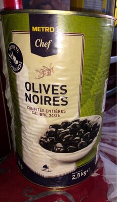 Olives noires front packaging