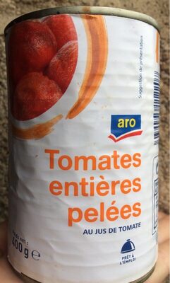 Tomates entieres pelées front packaging