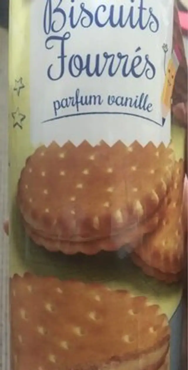 Biscuits fourrés parfun vanille