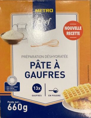 Pates a gaufres front packaging