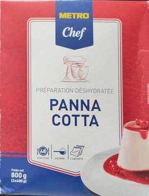 Panna Cotta préparation déshydratée
