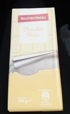 Chocolat blanc front packaging