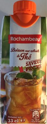 Boisson aux extraits de thé pêche
