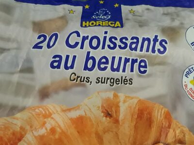 Croissants au beurre crus surgeles