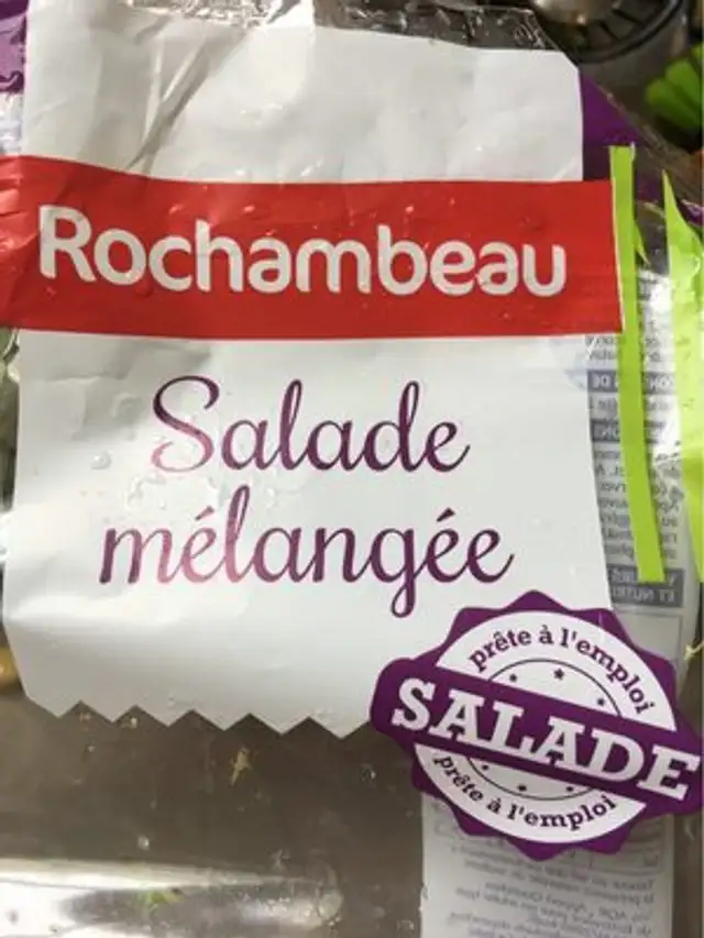 Salade Mélangée 200g nutrition facts table