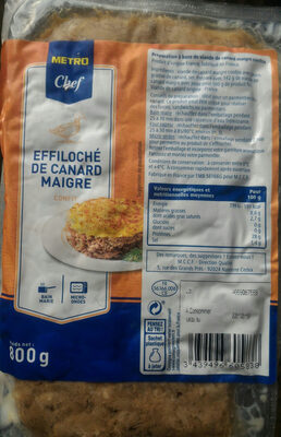 Effiloché de canard maigre confit