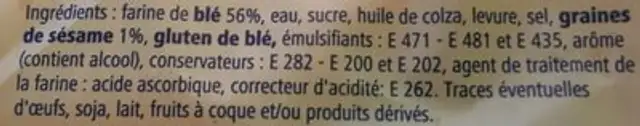Maxi pains hamburger ingredients label