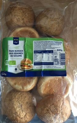Pain burger aux graines de sesame