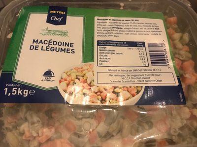 Macédoine de légume - mayonnaise