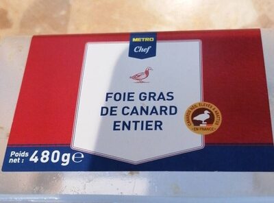 Foie gras de canard entier front packaging