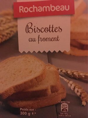 Biscottes au froment front packaging