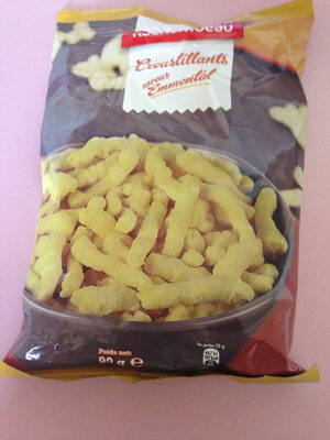 Croustillants goût fromage front packaging