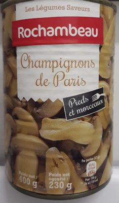 Champignons de Paris front packaging