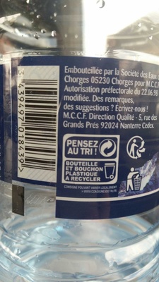 Eau de source de montagne Source Roche des Ecrins