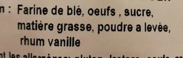 Pastis Artisanal ingredients label
